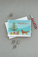 Load image into Gallery viewer, Golden Retriever Merry Christmas Tree Greeting Cards -  Blank Note Cards – 8-Pack of Artist-Designed Cards with Envelopes