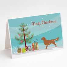 Load image into Gallery viewer, Golden Retriever Merry Christmas Tree Greeting Cards -  Blank Note Cards – 8-Pack of Artist-Designed Cards with Envelopes