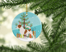 Load image into Gallery viewer, Jack Russell Terrier Merry Christmas Tree Ornament - Round Ceramic Ornament – Artist-Designed Keepsake Decoration BB2925CO1