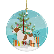 Load image into Gallery viewer, Jack Russell Terrier Merry Christmas Tree Ornament - Round Ceramic Ornament – Artist-Designed Keepsake Decoration BB2925CO1