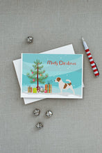 Load image into Gallery viewer, Jack Russell Terrier Merry Christmas Tree Greeting Cards -  Blank Note Cards – 8-Pack of Artist-Designed Cards with Envelopes