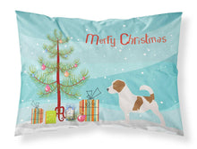 Load image into Gallery viewer, Jack Russell Terrier Merry Christmas Tree Fabric Standard Pillowcase – Artistic Decorative Front, White Back BB2925PILLOWCASE