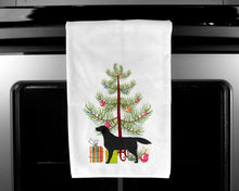 Load image into Gallery viewer, Black Labrador Retriever Merry Christmas Tree Kitchen Towels – Set of 2 - Decorative &amp; Absorbent Cotton | BB2926WTKT