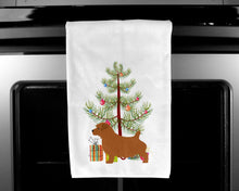 Load image into Gallery viewer, Norfolk Terrier Merry Christmas Tree Kitchen Towels – Set of 2 - Decorative &amp; Absorbent Cotton | BB2927WTKT