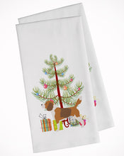 Load image into Gallery viewer, Beagle Merry Christmas Tree Kitchen Towels – Set of 2 - Decorative &amp; Absorbent Cotton | BB2928WTKT