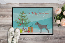 Load image into Gallery viewer, German Wirehaired Pointer Merry Christmas Tree Doormat - 18x27 Decorative Floor Mat – Indoor/Outdoor Rug with Artistic Flair BB2929MAT