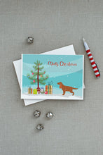 Load image into Gallery viewer, English Cocker Spaniel Merry Christmas Tree Greeting Cards -  Blank Note Cards – 8-Pack of Artist-Designed Cards with Envelopes
