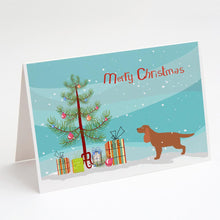 Load image into Gallery viewer, English Cocker Spaniel Merry Christmas Tree Greeting Cards -  Blank Note Cards – 8-Pack of Artist-Designed Cards with Envelopes