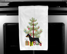 Load image into Gallery viewer, German Pinscher Merry Christmas Tree Kitchen Towels – Set of 2 - Decorative &amp; Absorbent Cotton | BB2931WTKT