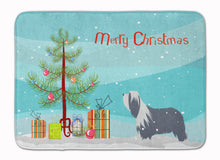 Load image into Gallery viewer, Bearded Collie Dog Merry Christmas Tree Machine Washable Memory Foam Mat BB2935RUG