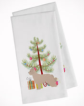 Load image into Gallery viewer, Pyrenean Shepherd Dog Merry Christmas Tree Kitchen Towels – Set of 2 - Decorative &amp; Absorbent Cotton | BB2936WTKT