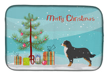 Load image into Gallery viewer, Bernese Mountain Dog Merry Christmas Tree Dish Drying Mat – Absorbent, Artistic Kitchen Essentials BB2937DDM