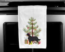 Load image into Gallery viewer, Bernese Mountain Dog Merry Christmas Tree Kitchen Towels – Set of 2 - Decorative &amp; Absorbent Cotton | BB2937WTKT