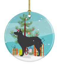 Load image into Gallery viewer, Croatian Sheepdog Merry Christmas Tree Ornament - Round Ceramic Ornament – Artist-Designed Keepsake Decoration BB2939CO1