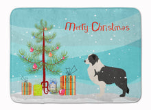 Load image into Gallery viewer, Black Border Collie Merry Christmas Tree Machine Washable Memory Foam Mat BB2941RUG