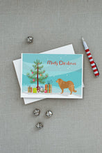 Load image into Gallery viewer, Caucasian Shepherd Dog Merry Christmas Tree Greeting Cards -  Blank Note Cards – 8-Pack of Artist-Designed Cards with Envelopes