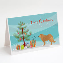 Load image into Gallery viewer, Caucasian Shepherd Dog Merry Christmas Tree Greeting Cards -  Blank Note Cards – 8-Pack of Artist-Designed Cards with Envelopes