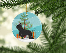 Load image into Gallery viewer, Briard Merry Christmas Tree Ornament - Round Ceramic Ornament – Artist-Designed Keepsake Decoration BB2944CO1