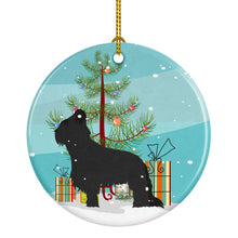 Load image into Gallery viewer, Briard Merry Christmas Tree Ornament - Round Ceramic Ornament – Artist-Designed Keepsake Decoration BB2944CO1