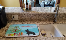 Load image into Gallery viewer, Briard Merry Christmas Tree Dish Drying Mat – Absorbent, Artistic Kitchen Essentials BB2944DDM