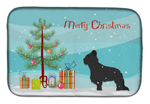 Load image into Gallery viewer, Briard Merry Christmas Tree Dish Drying Mat – Absorbent, Artistic Kitchen Essentials BB2944DDM
