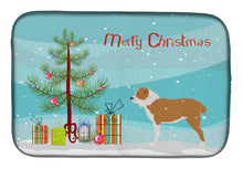 Load image into Gallery viewer, Central Asian Shepherd Dog Merry Christmas Tree Dish Drying Mat – Absorbent, Artistic Kitchen Essentials BB2946DDM