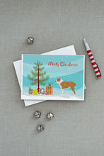 Load image into Gallery viewer, Central Asian Shepherd Dog Merry Christmas Tree Greeting Cards -  Blank Note Cards – 8-Pack of Artist-Designed Cards with Envelopes