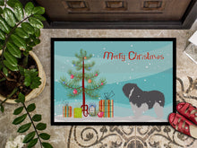 Load image into Gallery viewer, Polish Lowland Sheepdog Dog Merry Christmas Tree Doormat - 24x36 Decorative Floor Mat – Indoor/Outdoor Rug with Artistic Flair BB2950JMAT
