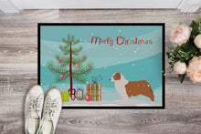 Load image into Gallery viewer, Australian Shepherd Dog Merry Christmas Tree Doormat - 18x27 Decorative Floor Mat – Indoor/Outdoor Rug with Artistic Flair BB2951MAT