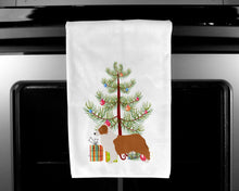 Load image into Gallery viewer, Australian Shepherd Dog Merry Christmas Tree Kitchen Towels – Set of 2 - Decorative &amp; Absorbent Cotton | BB2951WTKT