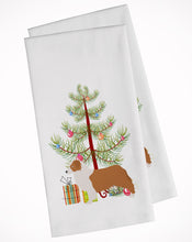 Load image into Gallery viewer, Australian Shepherd Dog Merry Christmas Tree Kitchen Towels – Set of 2 - Decorative &amp; Absorbent Cotton | BB2951WTKT