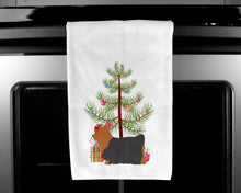 Load image into Gallery viewer, Yorkshire Terrier Yorkie Merry Christmas Tree Kitchen Towels – Set of 2 - Decorative &amp; Absorbent Cotton | BB2952WTKT