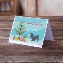 Load image into Gallery viewer, Lowchen Merry Christmas Tree Greeting Cards -  Blank Note Cards – 8-Pack of Artist-Designed Cards with Envelopes