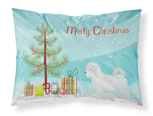 Load image into Gallery viewer, Maltese Merry Christmas Tree Fabric Standard Pillowcase – Artistic Decorative Front, White Back BB2954PILLOWCASE