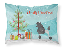 Load image into Gallery viewer, Poodle Merry Christmas Tree Fabric Standard Pillowcase – Artistic Decorative Front, White Back BB2957PILLOWCASE