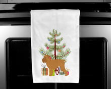Load image into Gallery viewer, Brussels Griffon Merry Christmas Tree Kitchen Towels – Set of 2 - Decorative &amp; Absorbent Cotton | BB2958WTKT