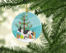 Load image into Gallery viewer, French Bulldog Merry Christmas Tree Ornament - Round Ceramic Ornament – Artist-Designed Keepsake Decoration BB2959CO1