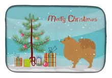 Load image into Gallery viewer, Pomeranian Merry Christmas Tree Dish Drying Mat – Absorbent, Artistic Kitchen Essentials BB2960DDM