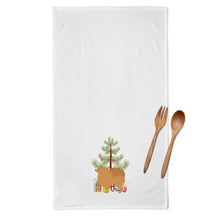 Load image into Gallery viewer, Pomeranian Merry Christmas Tree Kitchen Towels – Set of 2 - Decorative &amp; Absorbent Cotton | BB2960WTKT