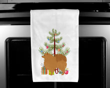 Load image into Gallery viewer, Pomeranian Merry Christmas Tree Kitchen Towels – Set of 2 - Decorative &amp; Absorbent Cotton | BB2960WTKT