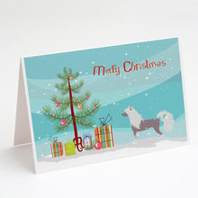 Load image into Gallery viewer, Chinese Crested Merry Christmas Tree Greeting Cards -  Blank Note Cards – 8-Pack of Artist-Designed Cards with Envelopes