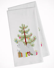 Load image into Gallery viewer, Bichon Frise Merry Christmas Tree Kitchen Towels – Set of 2 - Decorative &amp; Absorbent Cotton | BB2963WTKT