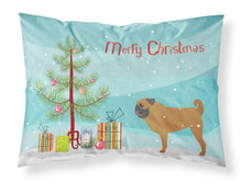 Load image into Gallery viewer, Pug Merry Christmas Tree Fabric Standard Pillowcase – Artistic Decorative Front, White Back BB2965PILLOWCASE