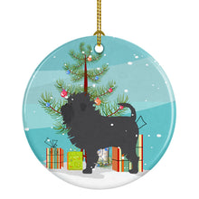 Load image into Gallery viewer, Affenpinscher Merry Christmas Tree Ornament - Round Ceramic Ornament – Artist-Designed Keepsake Decoration BB2966CO1