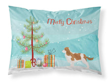 Load image into Gallery viewer, Cavalier King Charles Spaniel Merry Christmas Tree Fabric Standard Pillowcase – Artistic Decorative Front, White Back BB2967PILLOWCASE