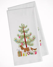 Load image into Gallery viewer, Cavalier King Charles Spaniel Merry Christmas Tree Kitchen Towels – Set of 2 - Decorative &amp; Absorbent Cotton | BB2967WTKT