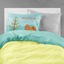 Load image into Gallery viewer, Chow Chow Merry Christmas Tree Fabric Standard Pillowcase – Artistic Decorative Front, White Back BB2969PILLOWCASE