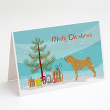 Load image into Gallery viewer, Shar Pei Merry Christmas Tree Greeting Cards -  Blank Note Cards – 8-Pack of Artist-Designed Cards with Envelopes