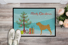 Load image into Gallery viewer, Shar Pei Merry Christmas Tree Doormat - 24x36 Decorative Floor Mat – Indoor/Outdoor Rug with Artistic Flair BB2970JMAT