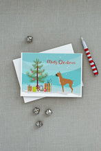 Load image into Gallery viewer, Boxer Merry Christmas Tree Greeting Cards -  Blank Note Cards – 8-Pack of Artist-Designed Cards with Envelopes
